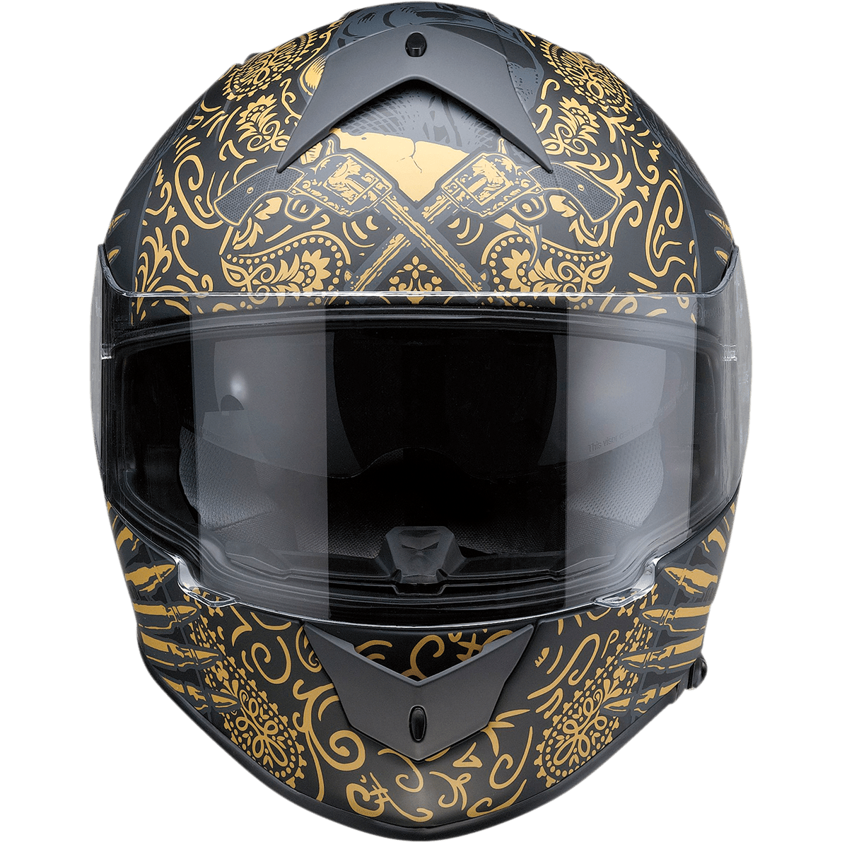 Z1R Warrant Helmet Sombrero Black/Gold 2XL