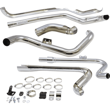 COBRA True Dual Headpipes Chrome Dresser 6257