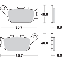 SBS LS Brake Pads Kawasaki/Suzuki 657LS