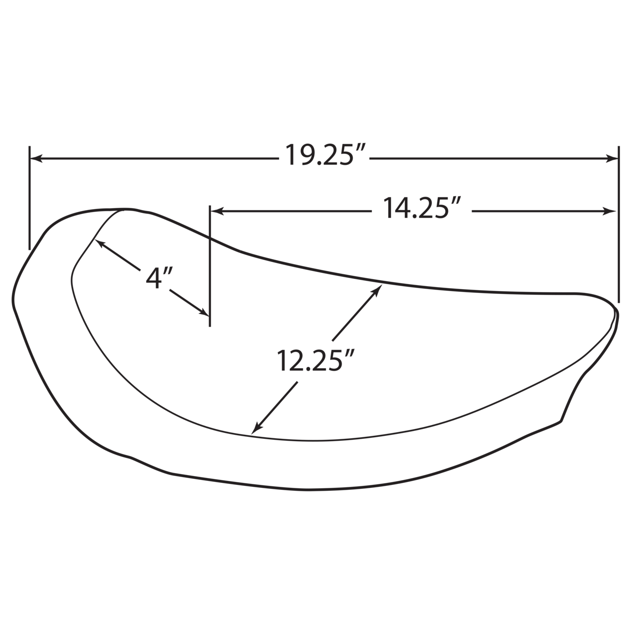 DRAG SPECIALTIES Low Solo Seat Smooth FX/FL '58-'84