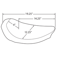 DRAG SPECIALTIES Low Solo Seat Smooth FX/FL '58-'84