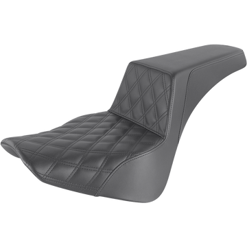 SADDLEMEN Step-Up Seat Front Lattice Stitch Black 81833172