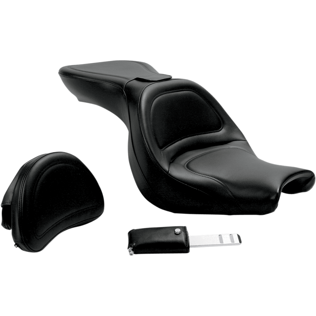 SADDLEMEN Seat Explorer™ with Backrest Stitched Black V750 Aero H0413030