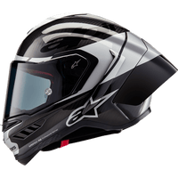 ALPINESTARS Supertech R10 Helmet Element Carbon/Silver/Black Small 82003241368S