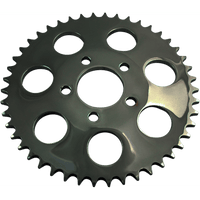 DRAG SPECIALTIES Rear Sprocket Gloss Black Dished 48 Tooth