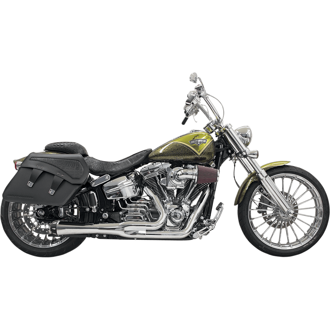 BASSANI XHAUST 2:1 Exhaust Chrome Short Breakout 1S32R