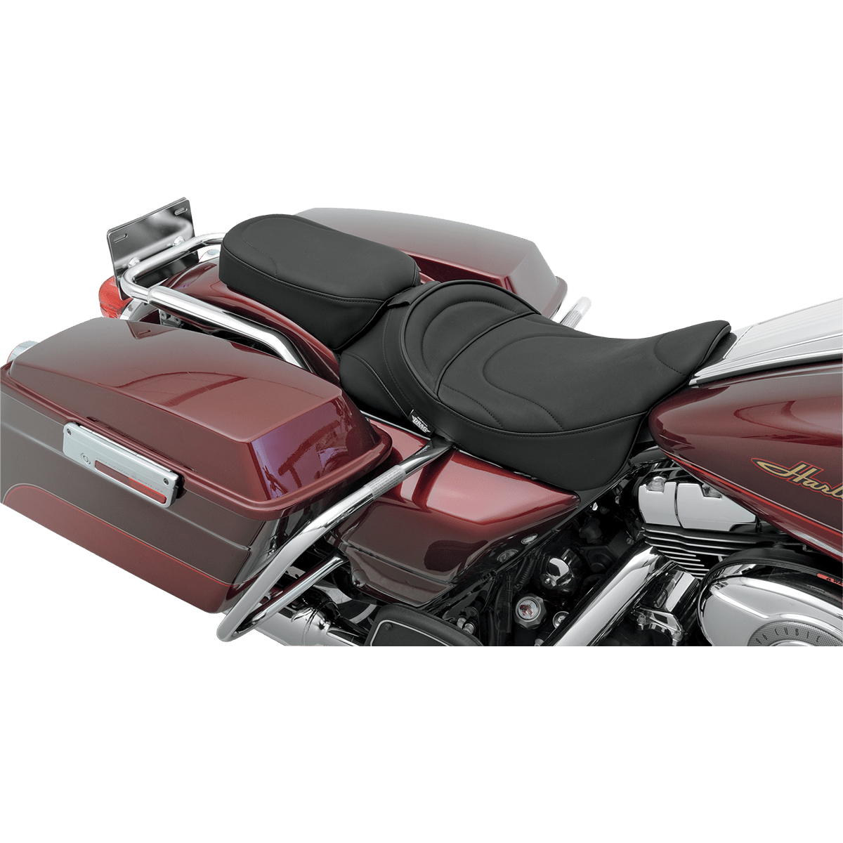 DRAG SPECIALTIES Pillion Seat Mild Stitched Narrow FL '99-'22