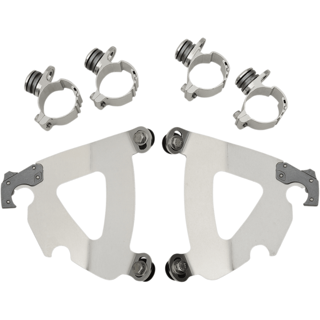 MEMPHIS SHADES Road Warrior Mounting Kit Polished FXDWG MEK2030