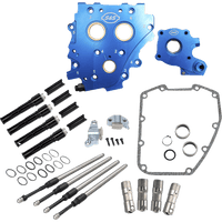 S&S CYCLE Cam Chest Kit without Cams Chain Drive Oil Cooled Black Pushrods Twin Cam 3101272