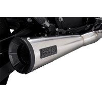 VANCE & HINES 2-into-1 Upsweep Exhaust System Brushed Stainless Steel 27327