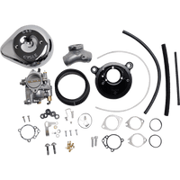 S&S CYCLE Super E Carburetor with Stealth Air Cleaner Kit Chrome Evolution Big Twin 1100145