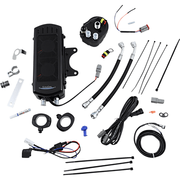 ULTRACOOL Oil Cooler Kit Gloss Black Touring/Trike SMT2GSS