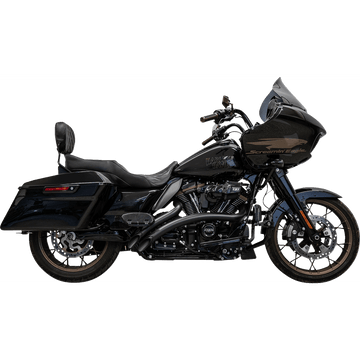 BASSANI XHAUST Sweeper Radial Exhaust System with Heat Shields Black 1F21FB