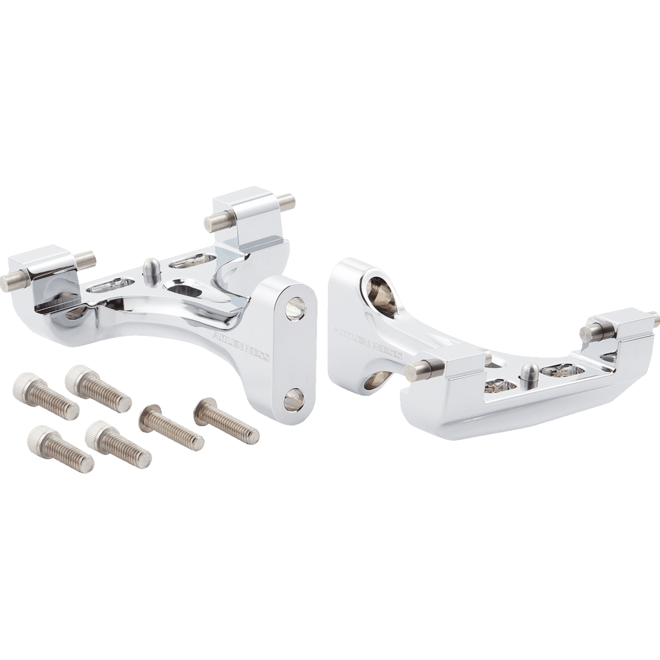 ARLEN NESS Forged Passenger Floorboard Mounts Chrome 410034