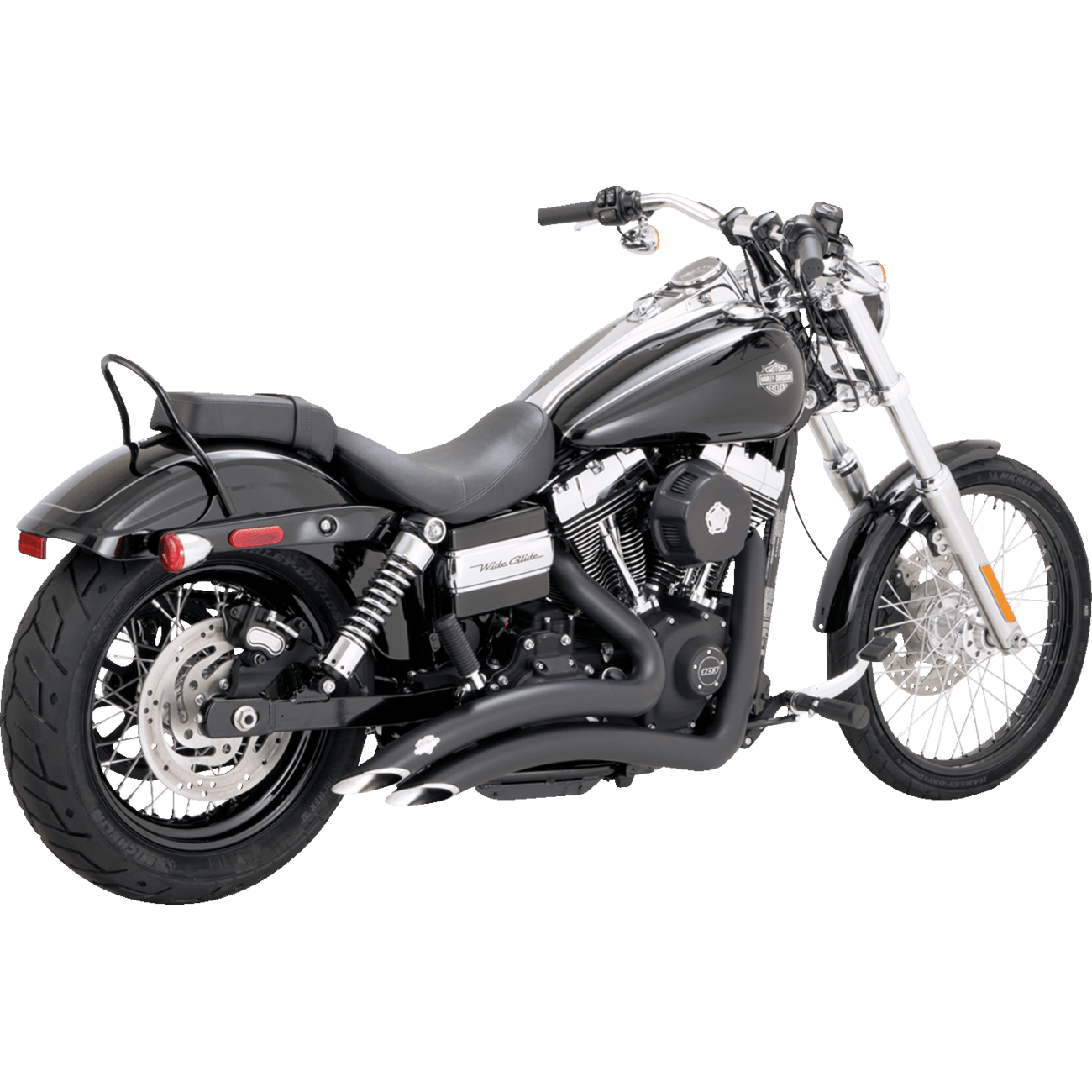 VANCE & HINES 2-into-2 Big Radius Exhaust System Matte Black 46081