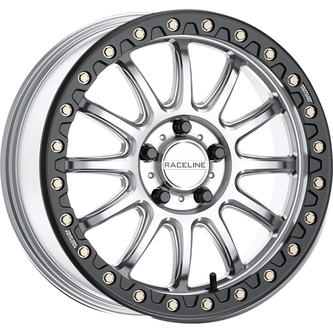 RACELINE WHEELS Wheel Alpha Front/Rear Hyper Silver/with Black Ring 17x7 4/137 +25 mm A14SB77037+25