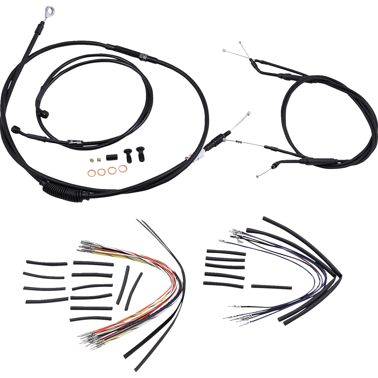 BURLY BRAND Control Kit 14" Ape Hanger Handlebars B301034