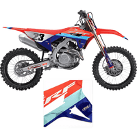 FACTORY EFFEX Shroud Graphic Kit Chrome Series Honda CRF 250R/450R 2703302