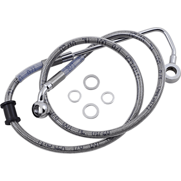 DRAG SPECIALTIES Brake Line +4" Stainless Steel '15-'17 Softail