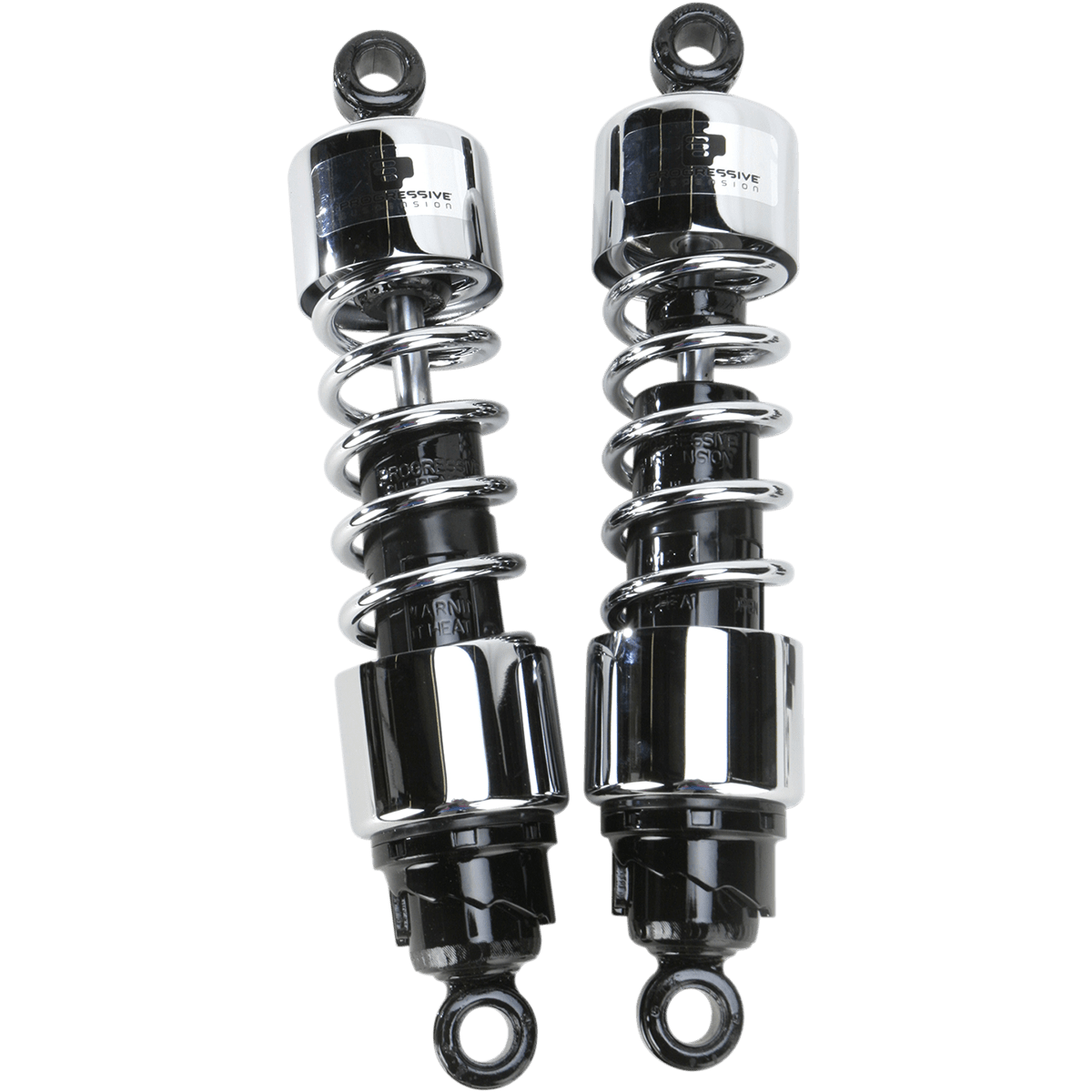 PROGRESSIVE SUSPENSION Shocks 412 Cruiser Series Chrome 12.5" Standard 4124250C