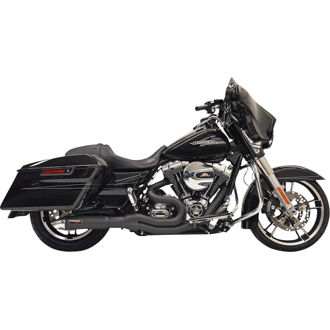 BASSANI XHAUST 2:1 Exhaust Black 1F68B