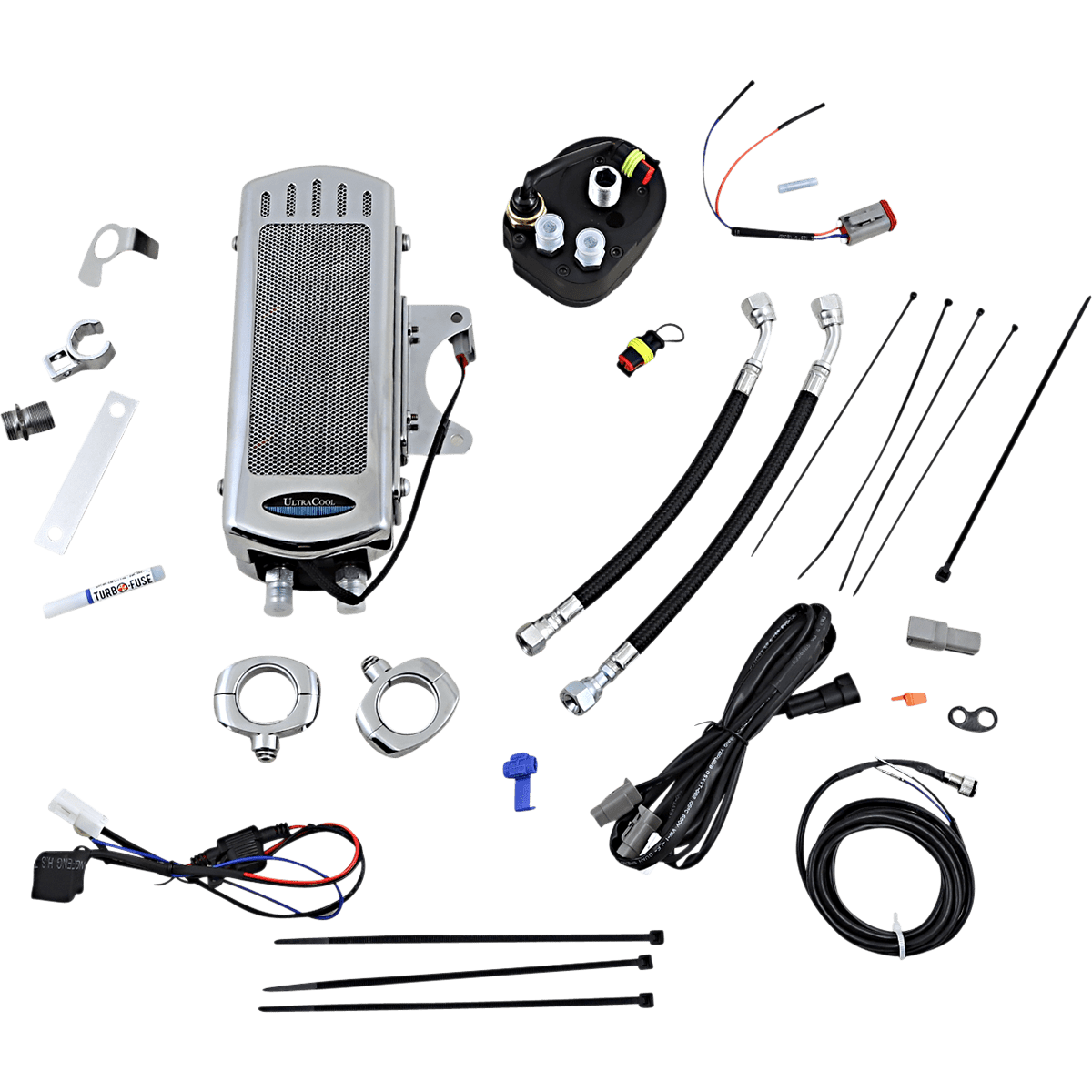 ULTRACOOL Oil Cooler Kit Chrome Touring/Trike SMT2CSS