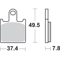 SBS Dual Carbon Brake Pads ZX-14R