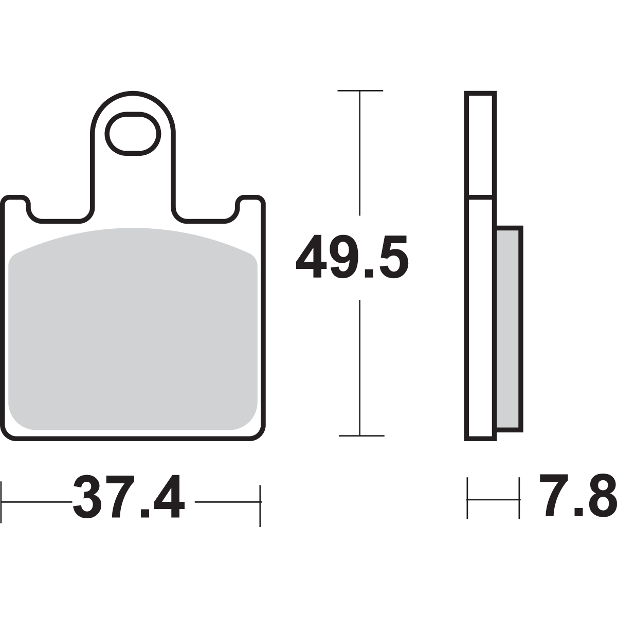 SBS HS Brake Pads Kawasaki 838HS