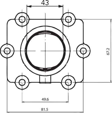 KIMPEX Carburetor Mounting Flange Arctic Cat