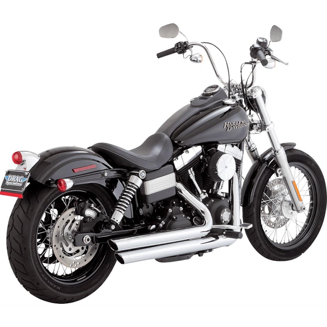 VANCE & HINES Big Shots Staggered Exhaust System Chrome 17338