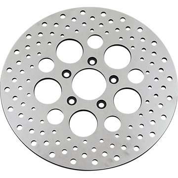 DRAG SPECIALTIES Drilled Brake Rotor Front 11.5" Harley-Davidson