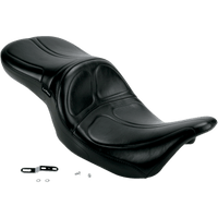 LE PERA Maverick Seat without Backrest Stitched Black FL '08-'23 LK957