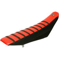 FLU DESIGNS INC. Pro Rib Seat Cover Red/Black YZ '06-'09