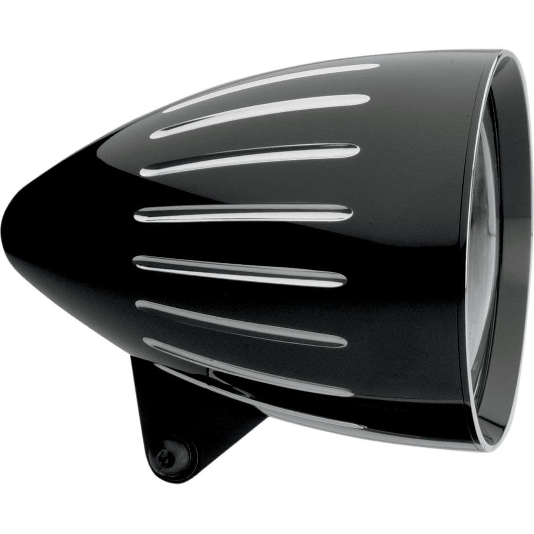 HEADWINDS 5 3/4" Headlight Housing Revolver Rocket Black 15811ZA