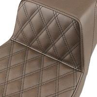 SADDLEMEN Step-Up Seat Front Lattice Stitch Brown 89706172BR