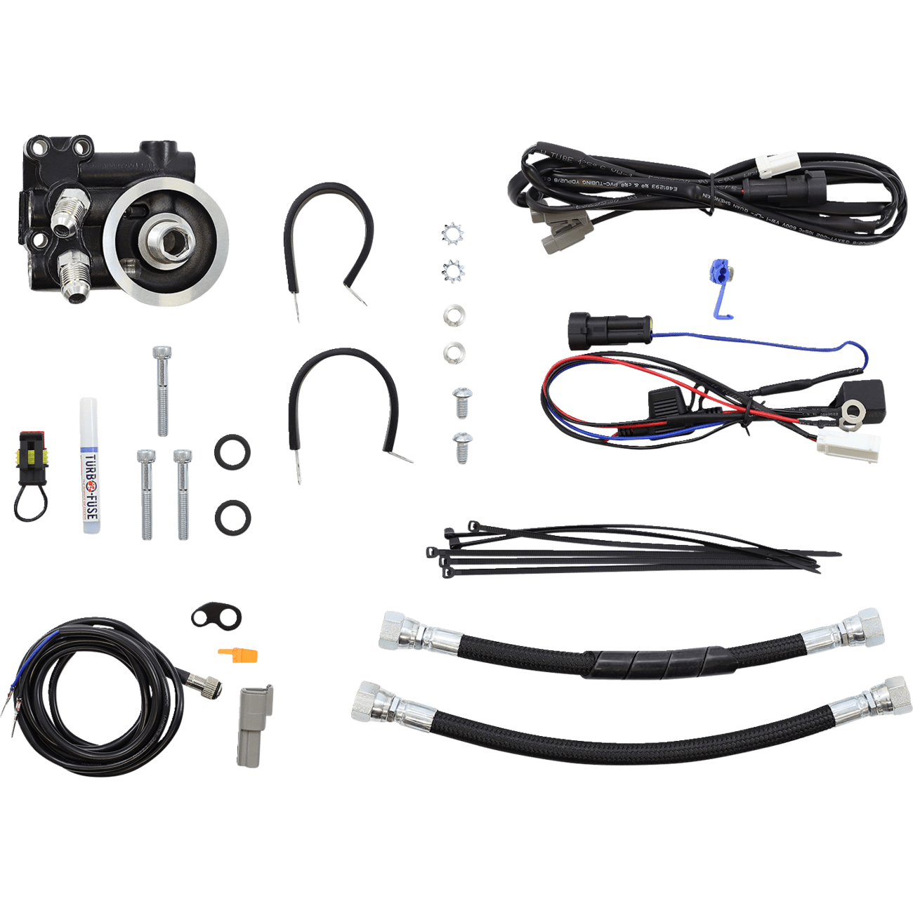 ULTRACOOL Oil Cooler Kit Naked Black Indian IN1N