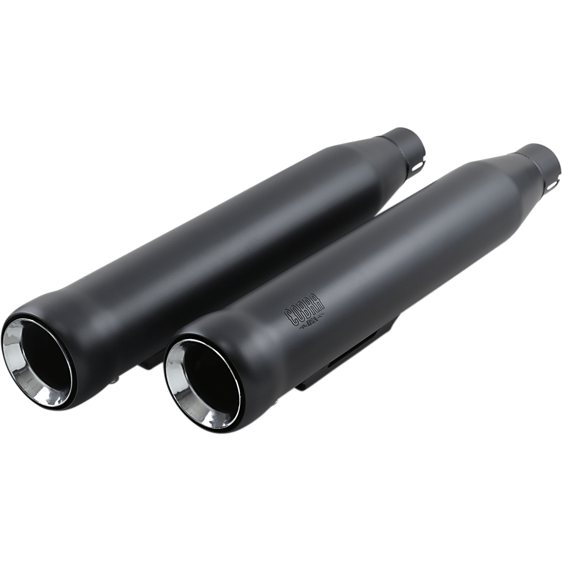 COBRA 3" Neighbor Hater Mufflers for '91-'17 Dyna Black 6045B