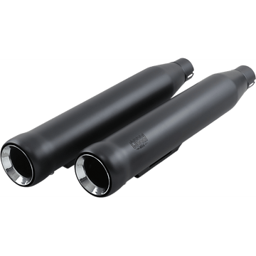 COBRA 3" Neighbor Hater Mufflers for '91-'17 Dyna Black 6045B