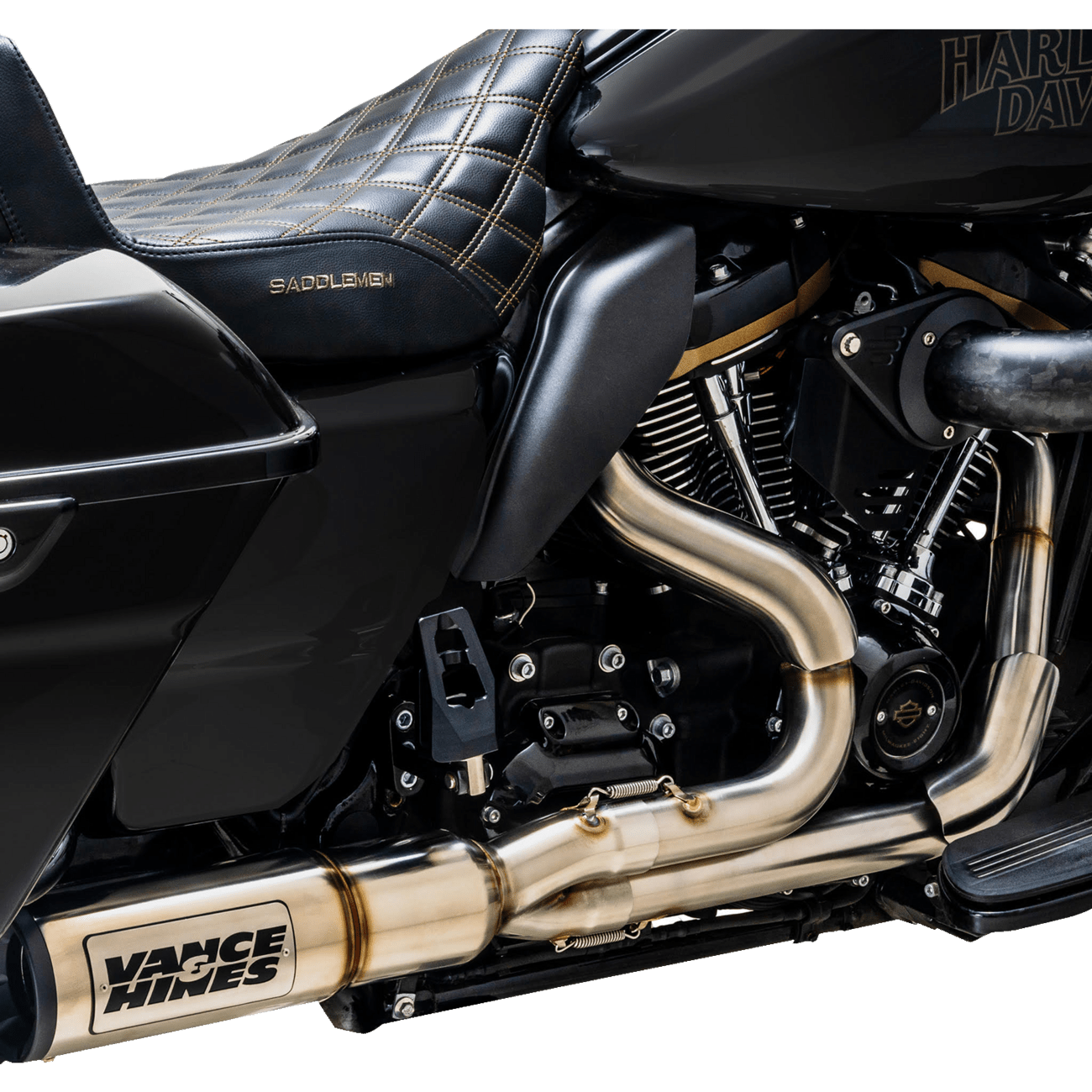 VANCE & HINES Hi-Output RR Heat Shield Kit Brushed Stainless Steel 60023