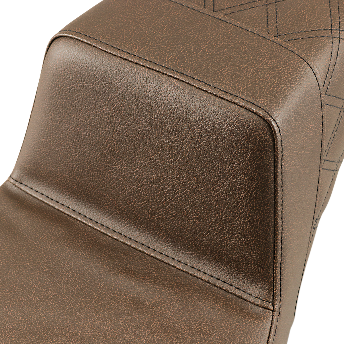 SADDLEMEN Step-Up Seat Rear Lattice Stitch Brown 89706173BR