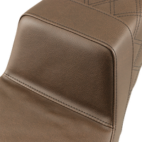 SADDLEMEN Step-Up Seat Rear Lattice Stitch Brown 89706173BR