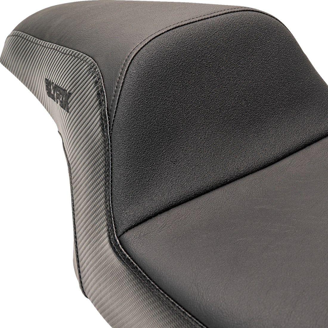 SLYFOX Slyfox Seat Black Logo Smooth Vinyl Carbon Fiber FL '97-'07 08011612