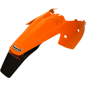 UFO Enduro Rear Fender with Light KTM Orange '98-'22