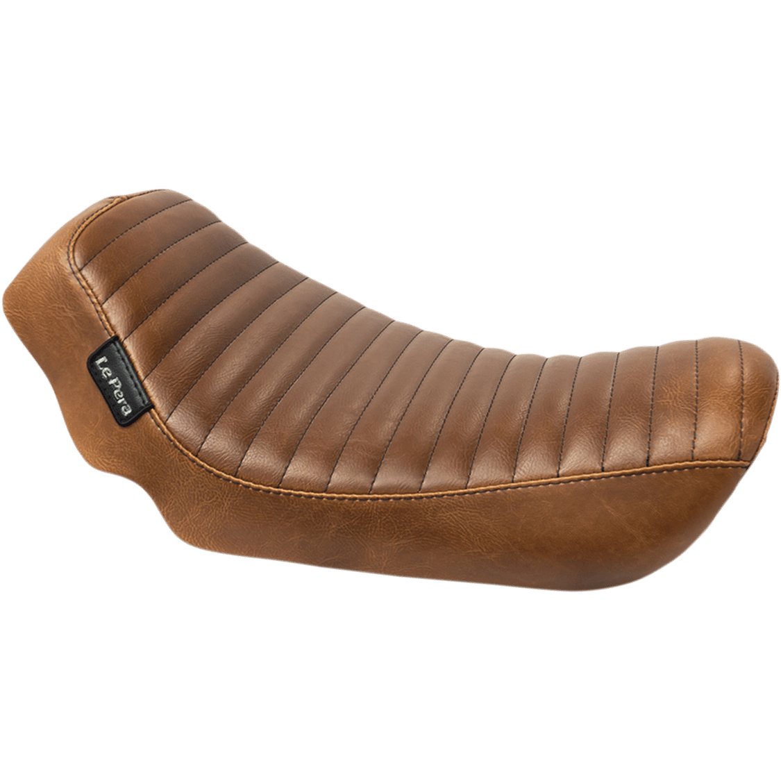 LE PERA Streaker Solo Seat Pleated Brown Dyna '06-'17 LK351PTTDV