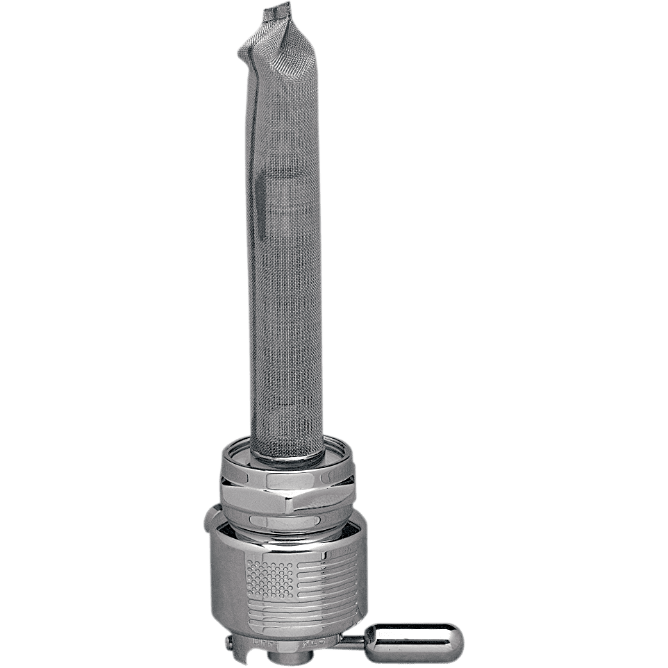 PINGEL Round Fuel Valve Flag Chrome 22 mm 6311CRL