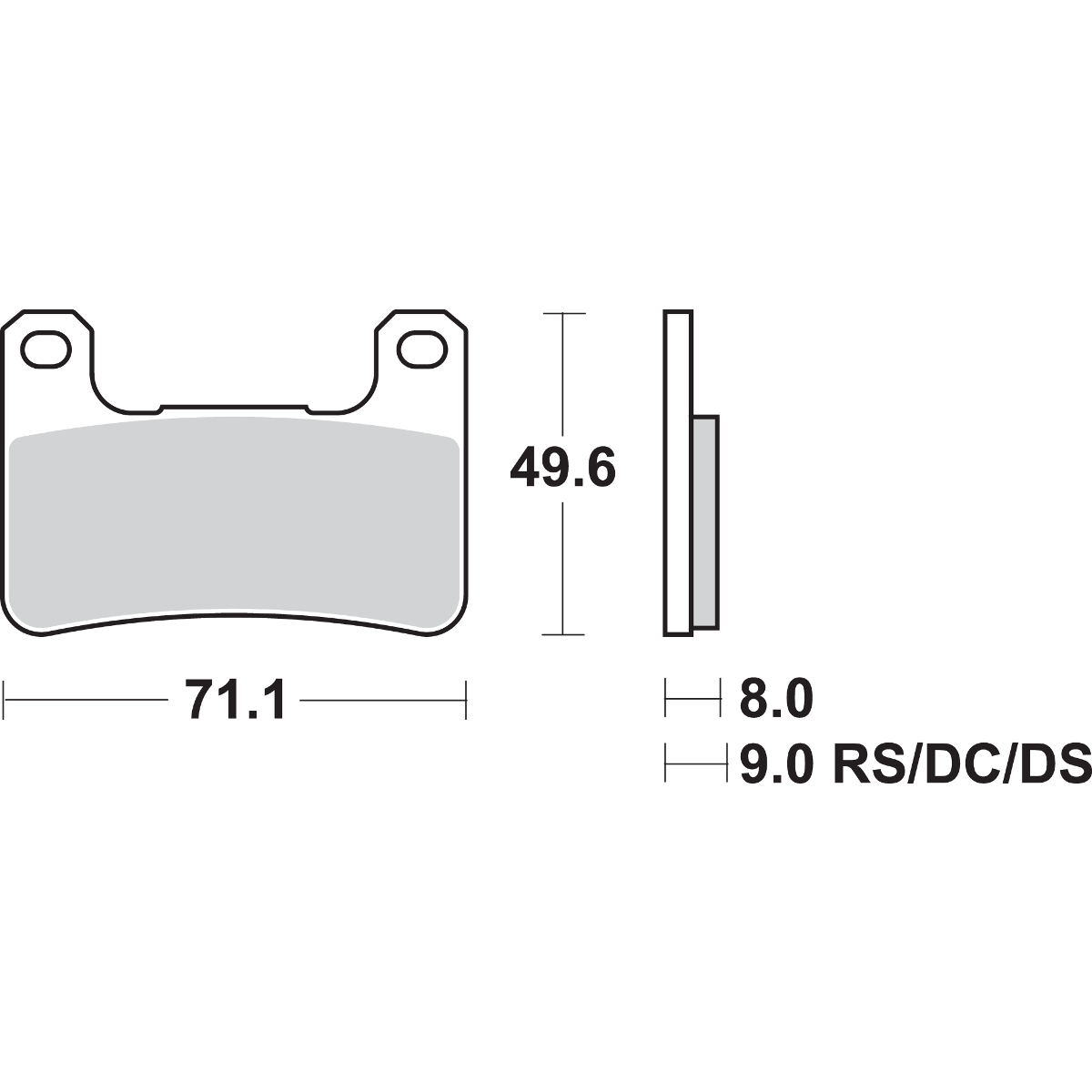 SBS Dual Carbon Brake Pads Z 1000/900