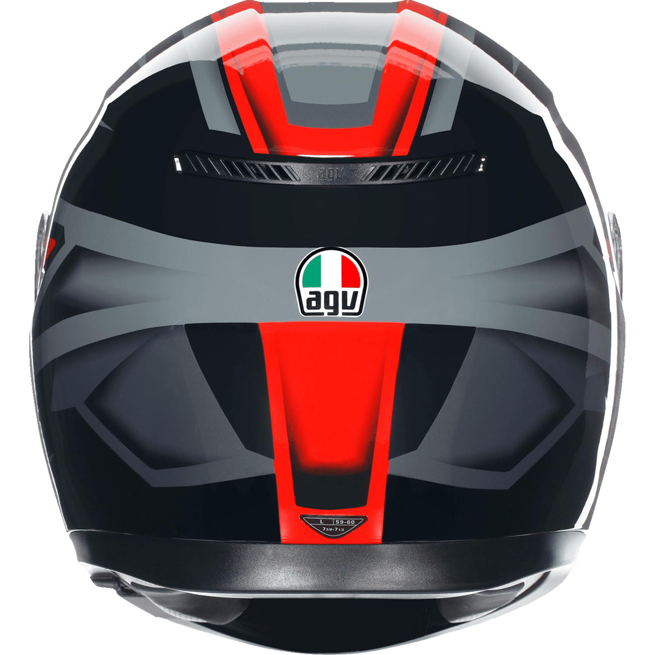 AGV K3 Helmet Compound Black/Red Small 2118381004009S