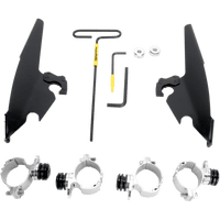 MEMPHIS SHADES Batwing Mounting Kit Black XL12C MEB2008