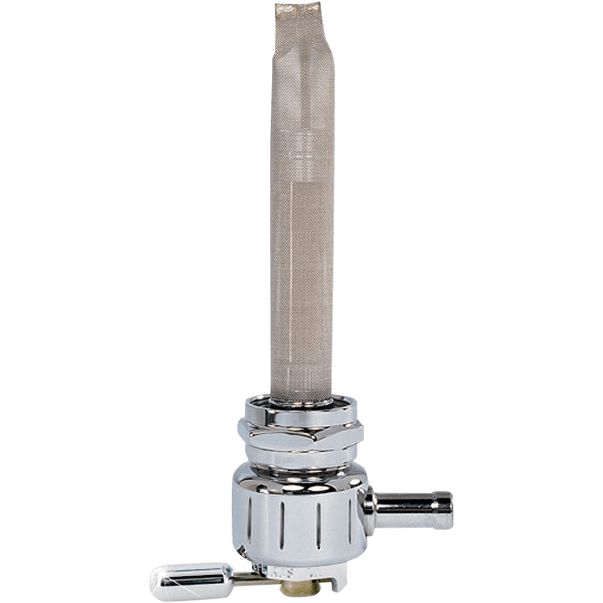 PINGEL Round Fuel Valve Grooved Chrome 22 mm 4311CG