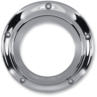 BARNETT Derby Cover Chrome/Clear '15-'23 Touring For Narrow Primary 3433043015